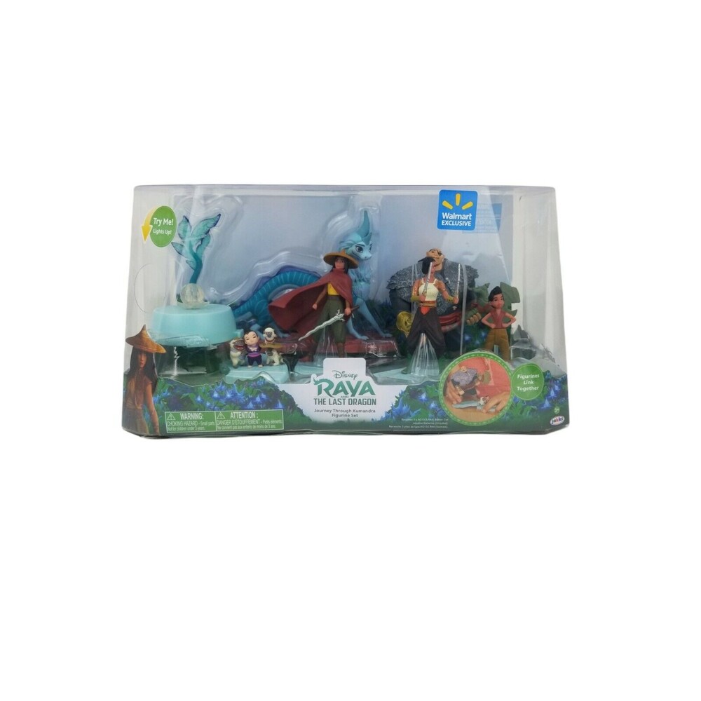 Disney's Raya and The Last Dragon: Disney Store Raya 8pc Deluxe Figurine Set NEW